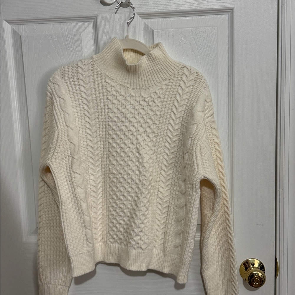 Banana Republic Cream Turtleneck Sweater